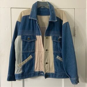 Together Vintage Patchwork Jean Jacket